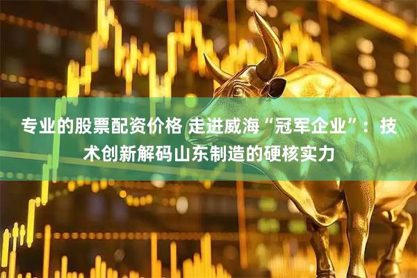 专业的股票配资价格 走进威海“冠军企业”：技术创新解码山东制造的硬核实力
